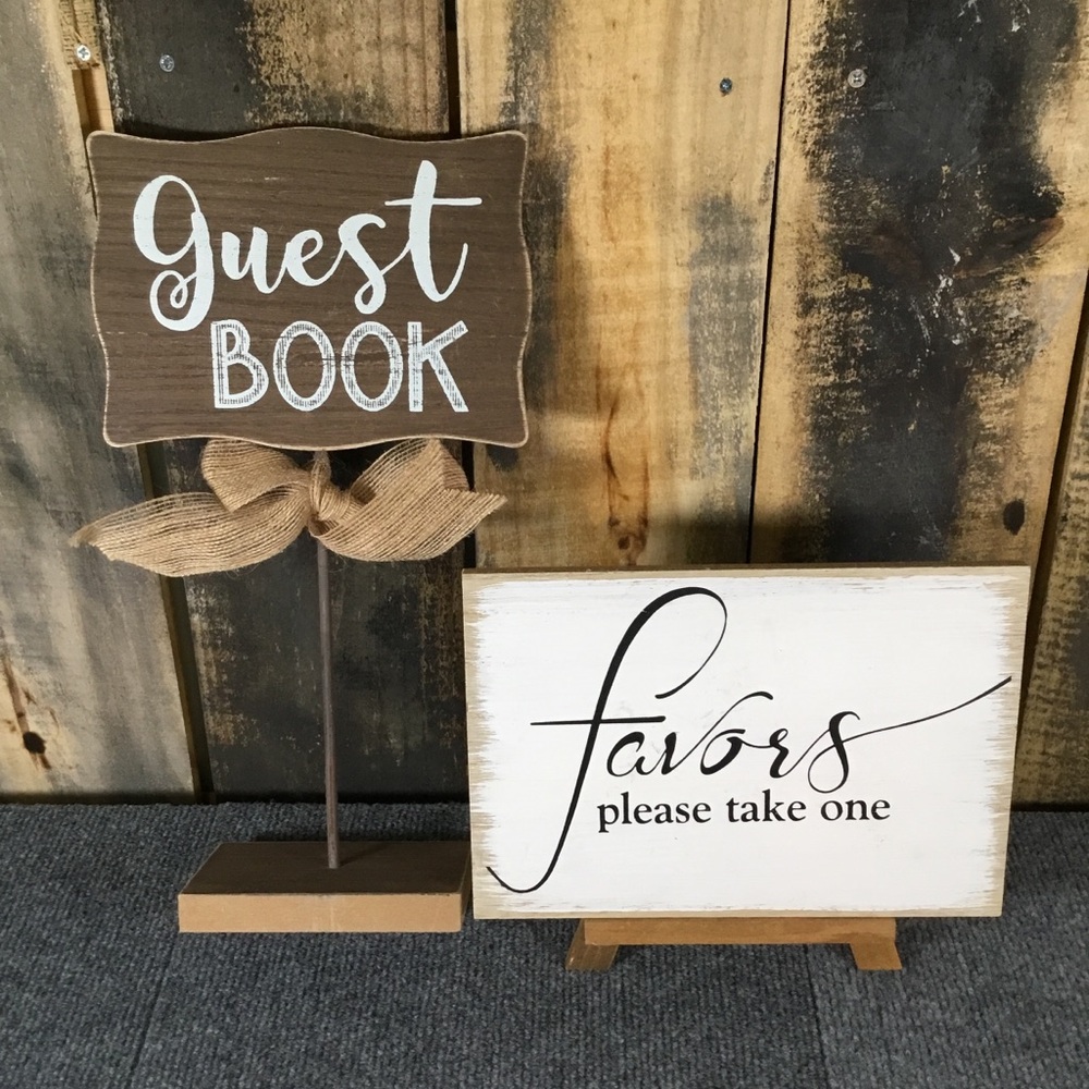 Wedding signs